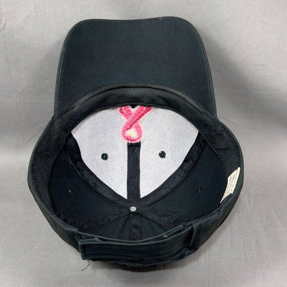 Breast Cancer Awareness Strap Back Hat Cap Pink Ribbon Baseball Outdoor Womens - Picture 12 of 13